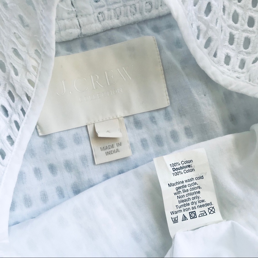 J.CREW Collection Ruffled Broderie Anglaise Dress - Picture 7 of 10